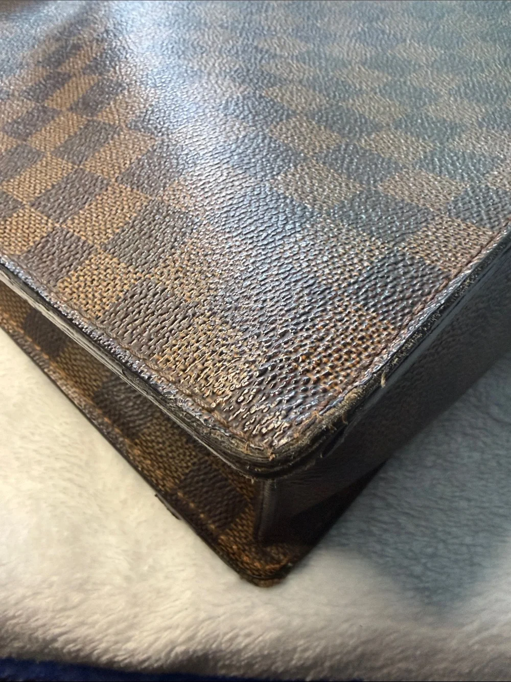 Louis Vuitton Altona GM Brown Damier Canvas Shoulder Briefcase